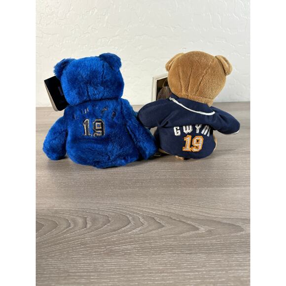 Tony Gwynn Padres Plush Bears- 300 Hits- Signature Series- Set of 2- NWT - Picture 2 of 5